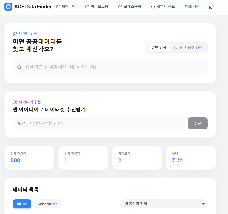 ACE Data Finder